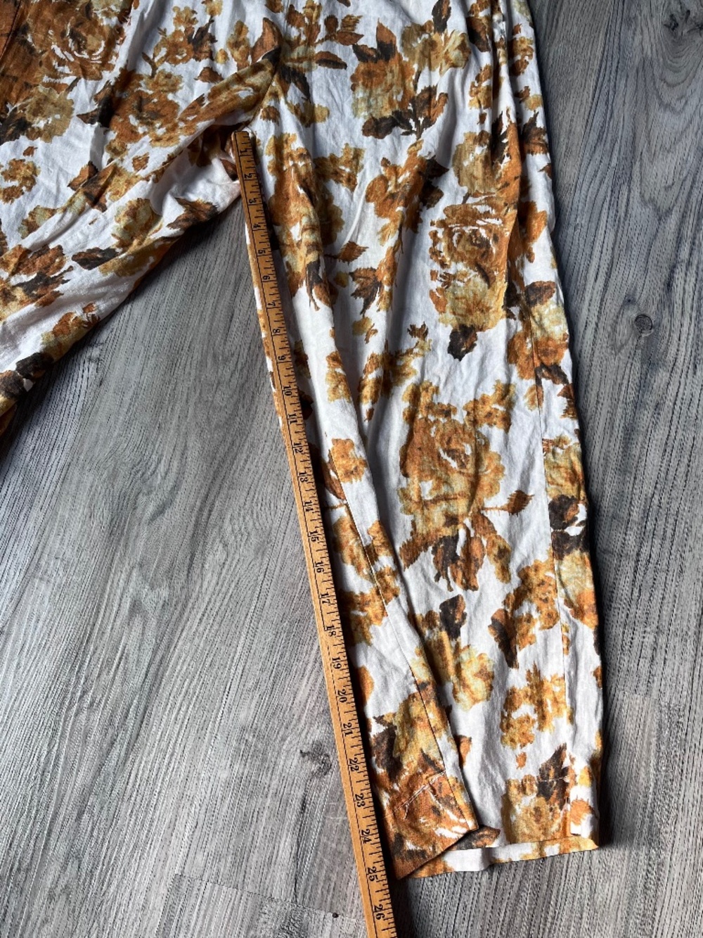 Panama Jack Pants Women's Size L Tropical Floral High Rise Wide Leg Linen Blend - Picture 5 of 5